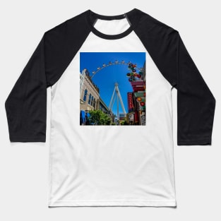 Linq Promenade - High Roller Ferris Wheel - Las Vegas Baseball T-Shirt